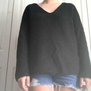 Green chunky sweater